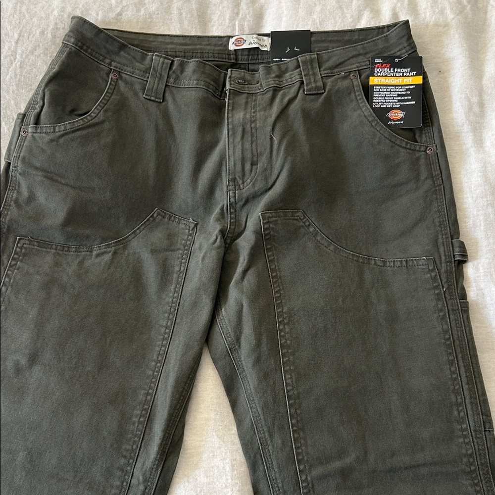 Dickies Women’s Dark Green/Brown Cargo Pants